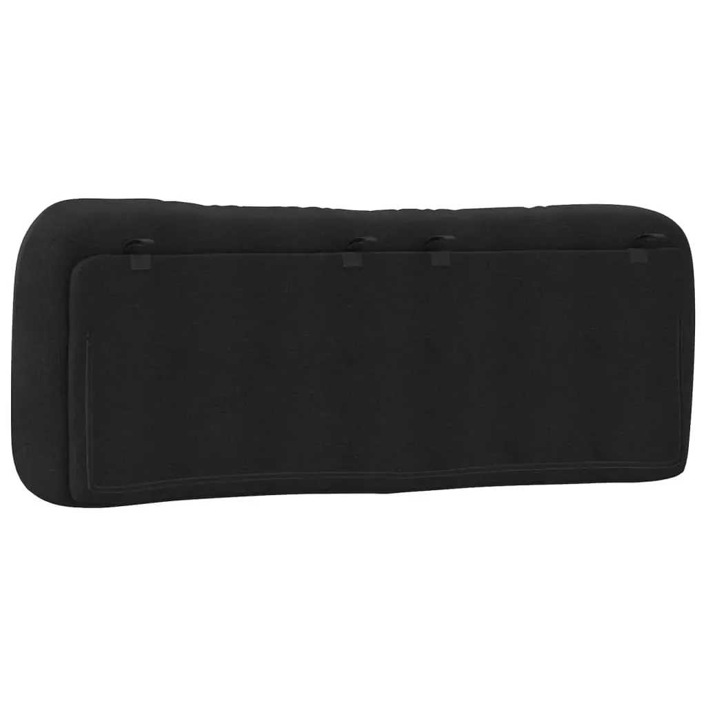 Headboard Cushion "Hvar" Black 137 cm Double Fabric Price