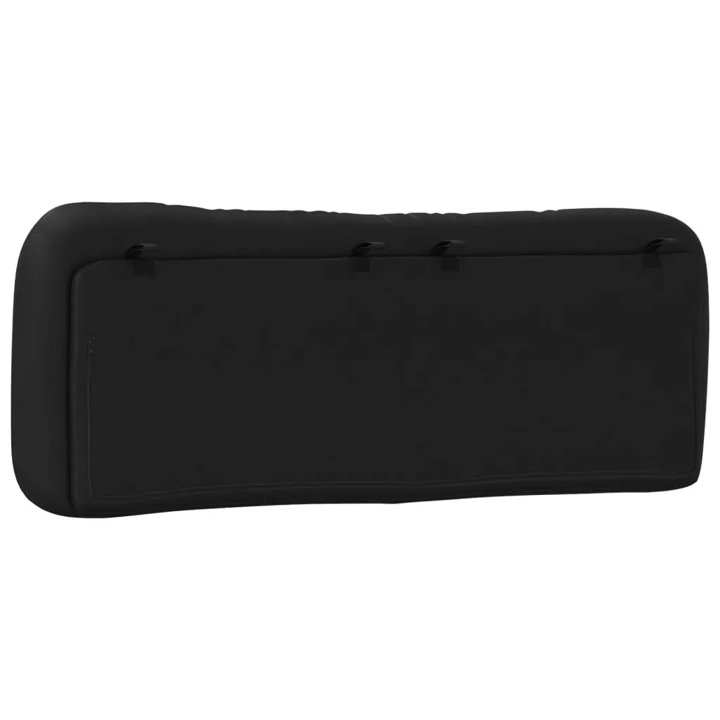 Headboard Cushion "Hvar" Black 137 cm Double Faux Leather Price