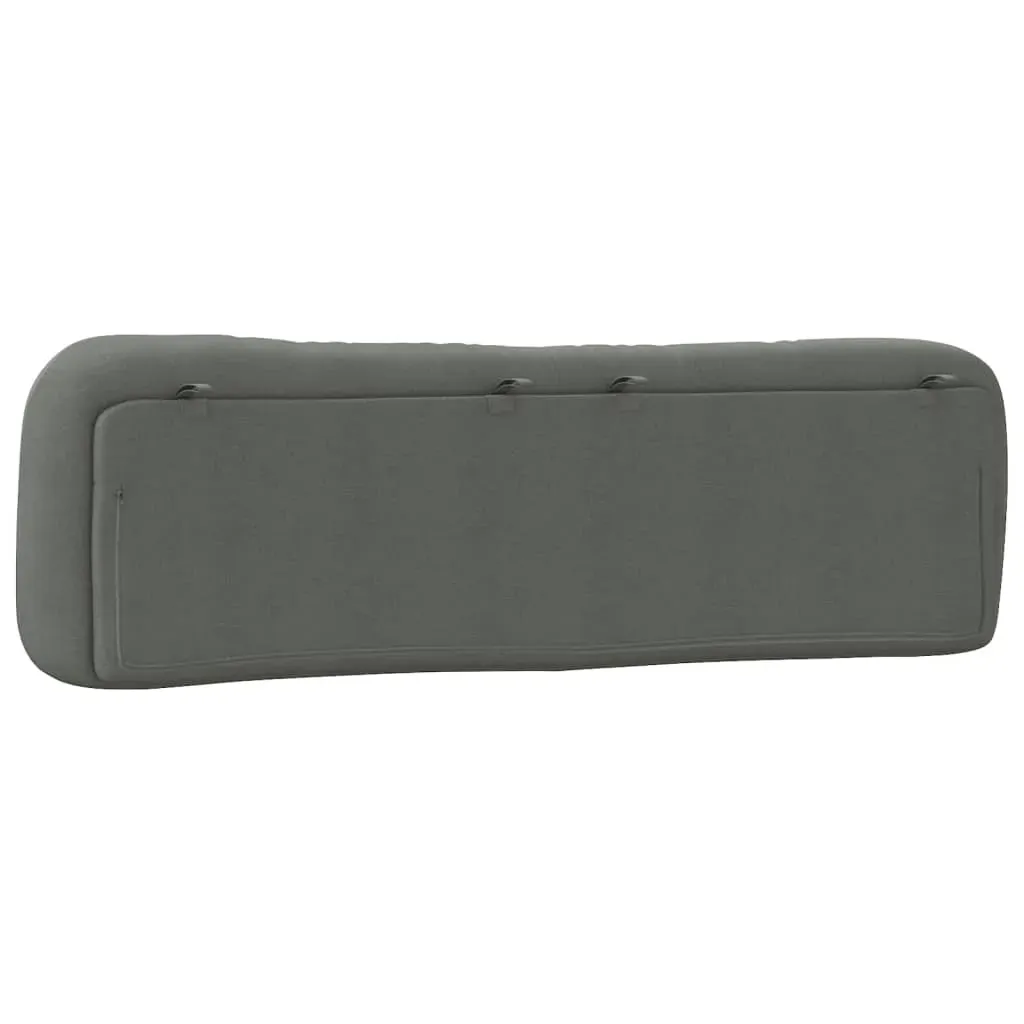 Headboard Cushion "Hvar" Dark Grey 180 cm Fabric Price