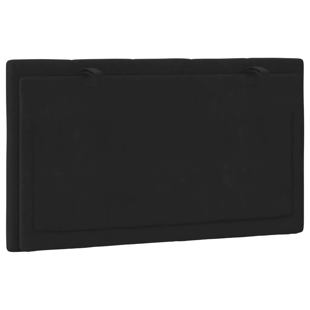 Headboard Cushion "Hanko" Black 90 cm Velvet Price