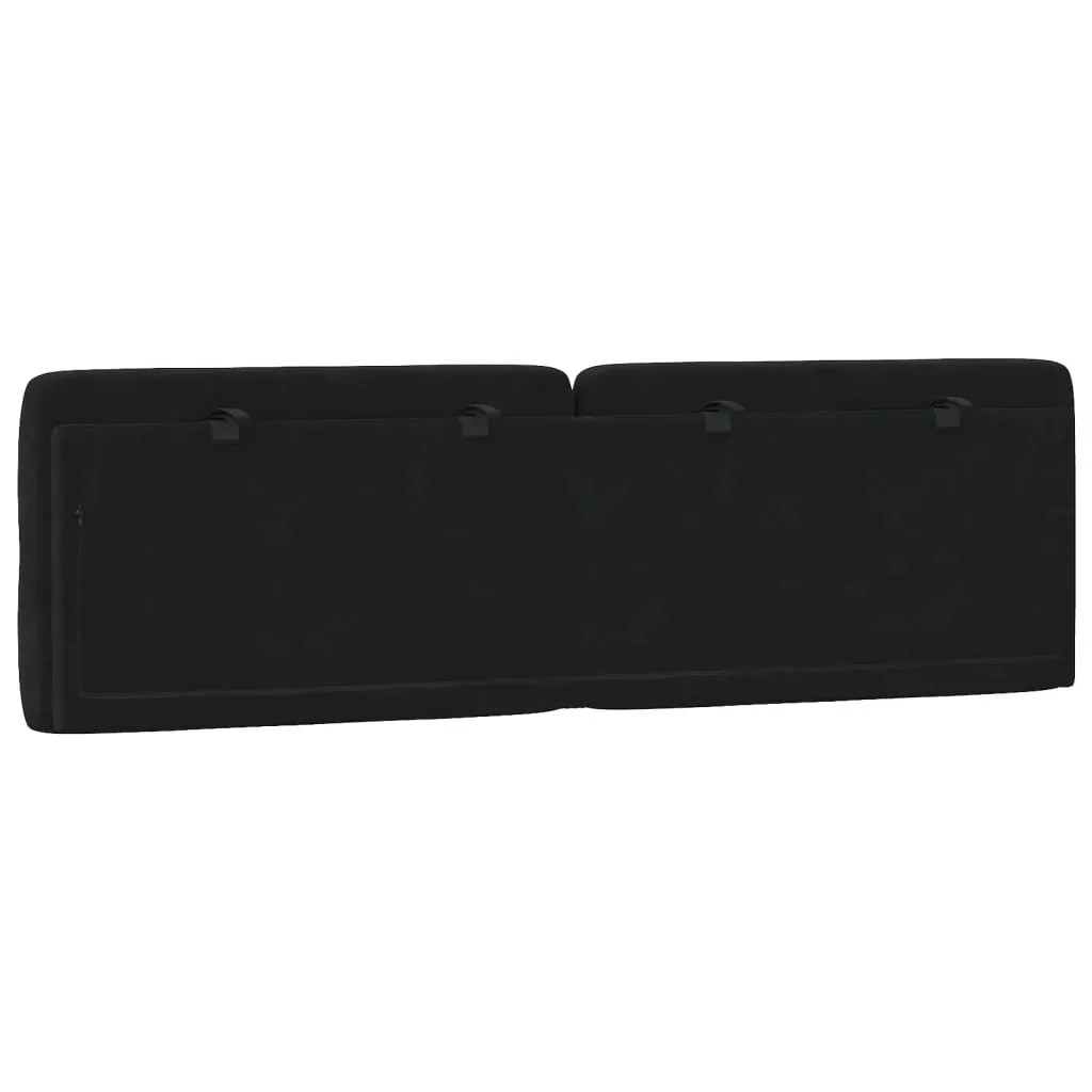 Headboard Cushion Black 152 cm Queen Velvet Price