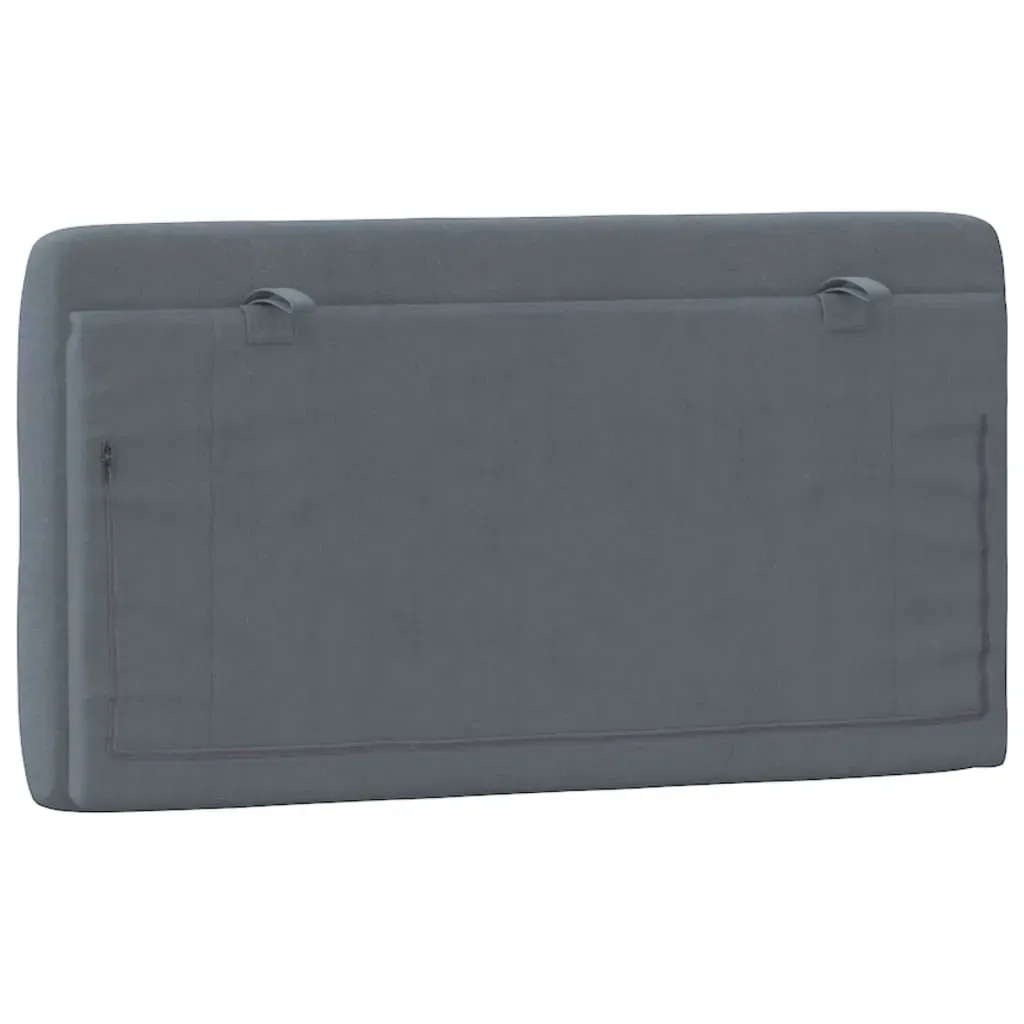 Headboard Cushion Dark Grey 107 cm King Single Velvet Price