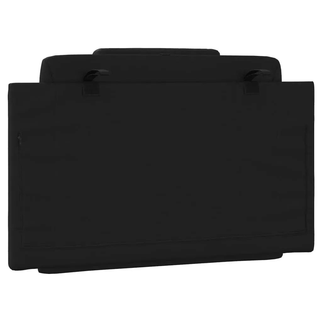 Headboard Cushion "Viana" Black 90 cm Faux Leather Price