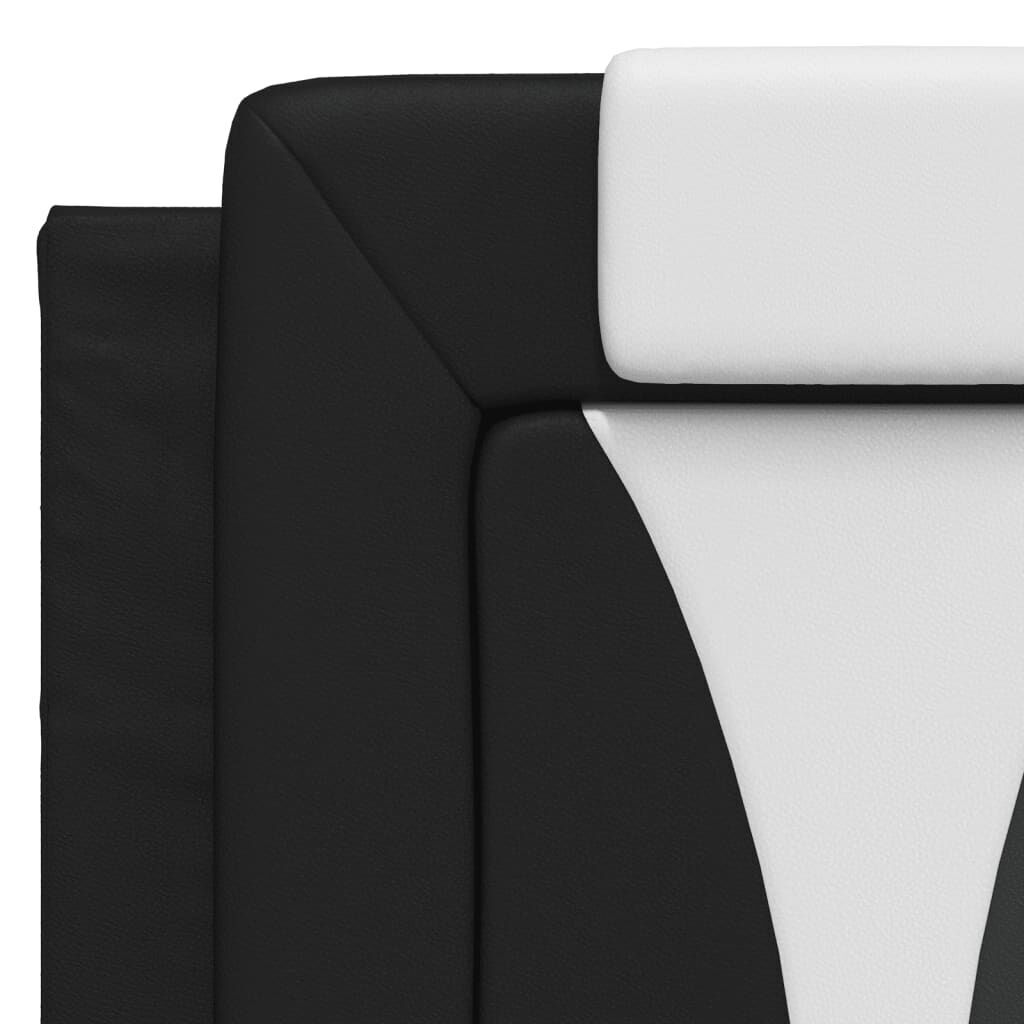 Headboard Cushion Black and White 152 cm Faux Leather Price