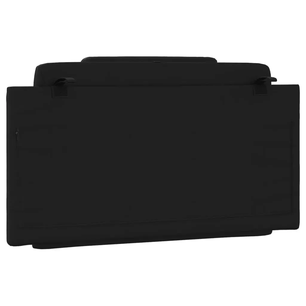 Headboard Cushion "Viana" Black 107 cm King Single Faux Leather Price
