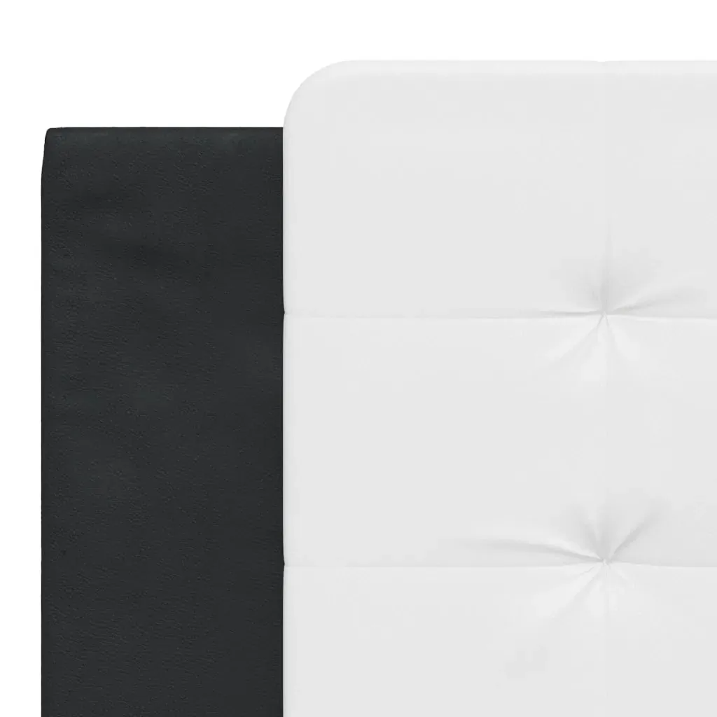 Headboard Cushion "Zadar" White and Black 180 cm Faux Leather Price
