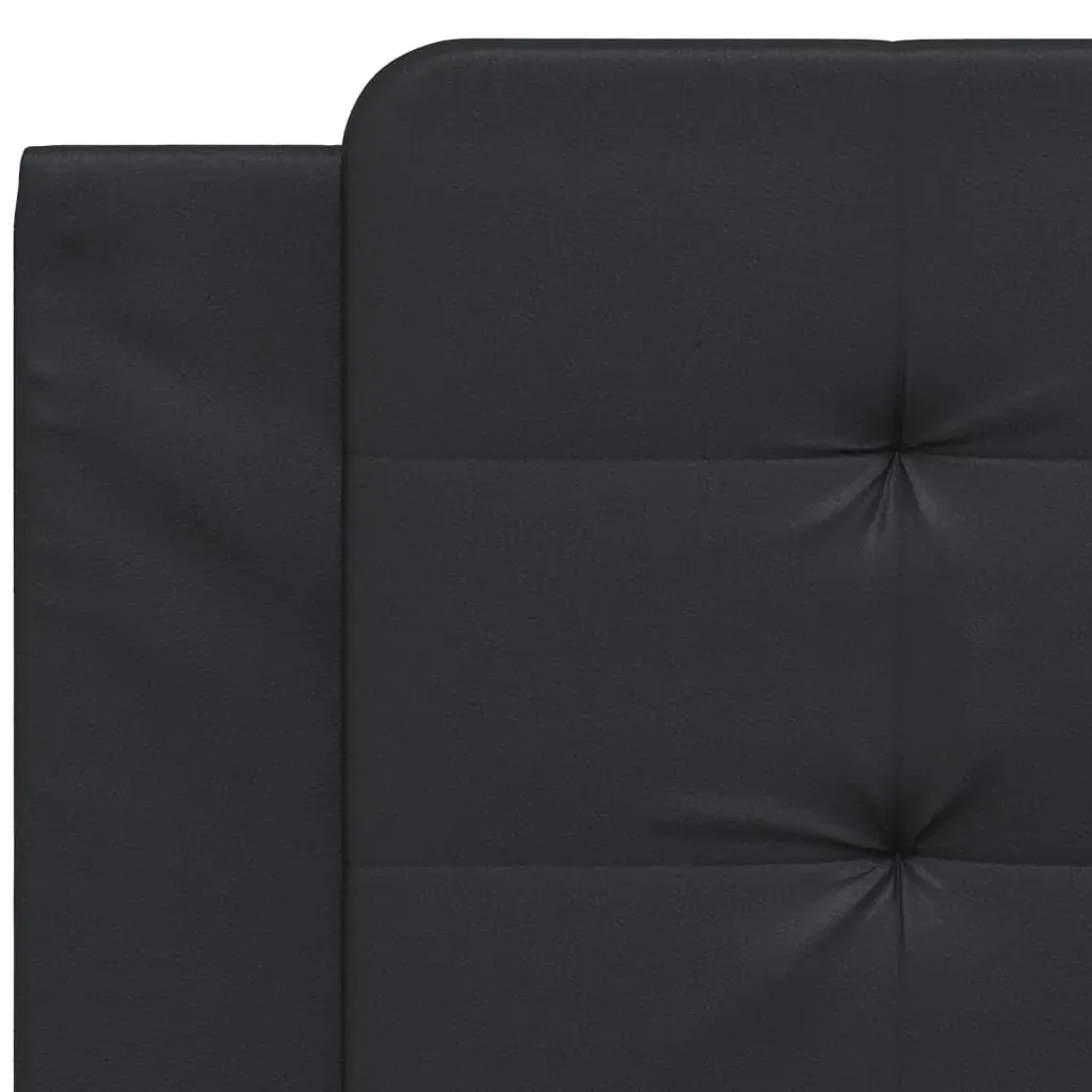 Headboard Cushion "Zadar" Black 107 cm King Single Faux Leather Price