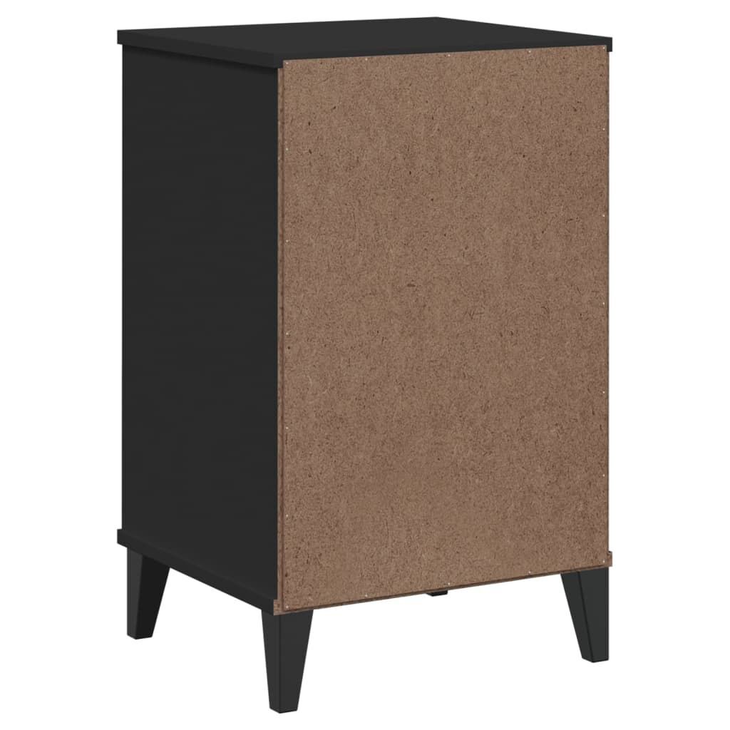 Bedside Cabinet VIKEN Black Engineered Wood Price