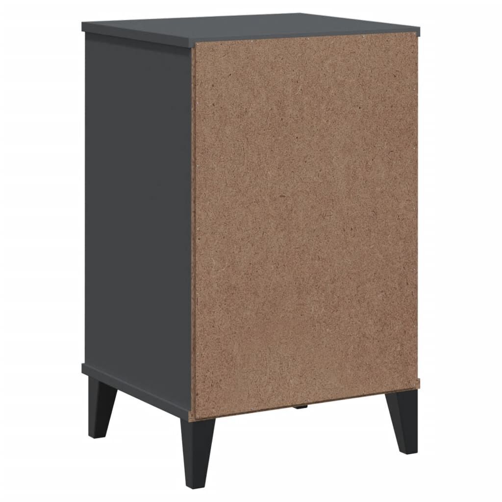 Bedside Cabinet VIKEN Anthracite Grey Engineered Wood Price