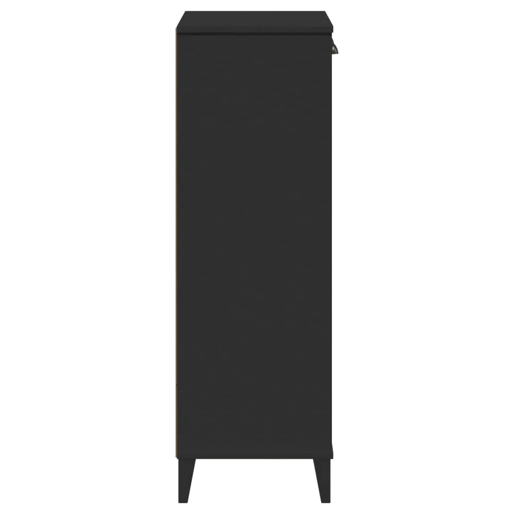 Shoe Cabinet VIKEN Black Engineered Wood Price