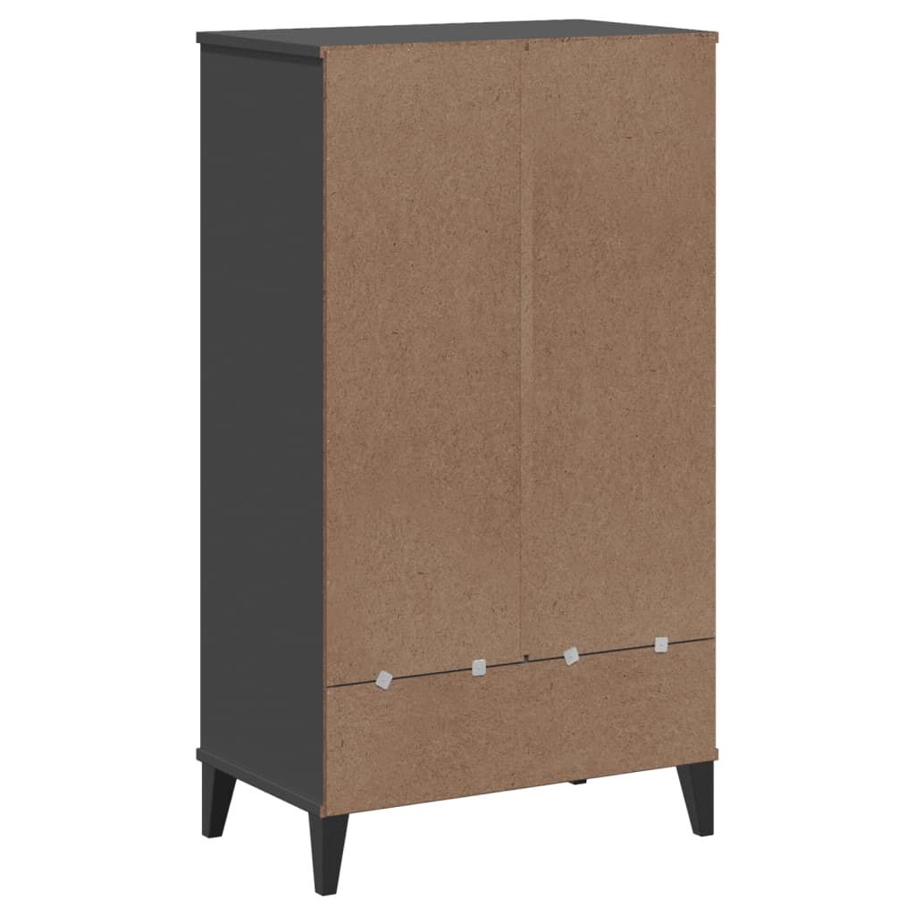 Shoe Cabinet VIKEN Anthracite Grey Engineered Wood Price