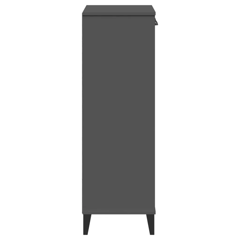 Shoe Cabinet VIKEN Anthracite Grey Engineered Wood Price