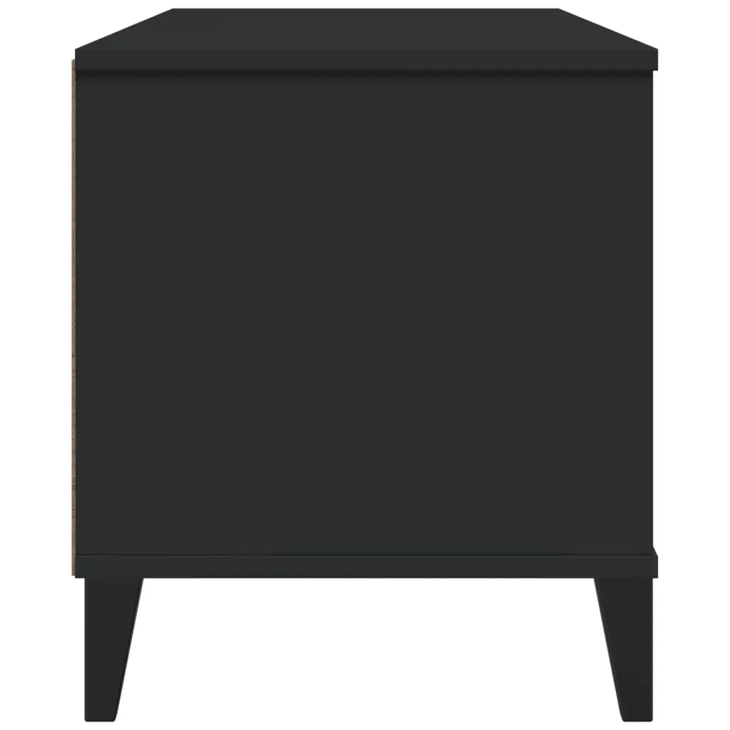 TV Cabinet VIKEN Black Engineered Wood Price