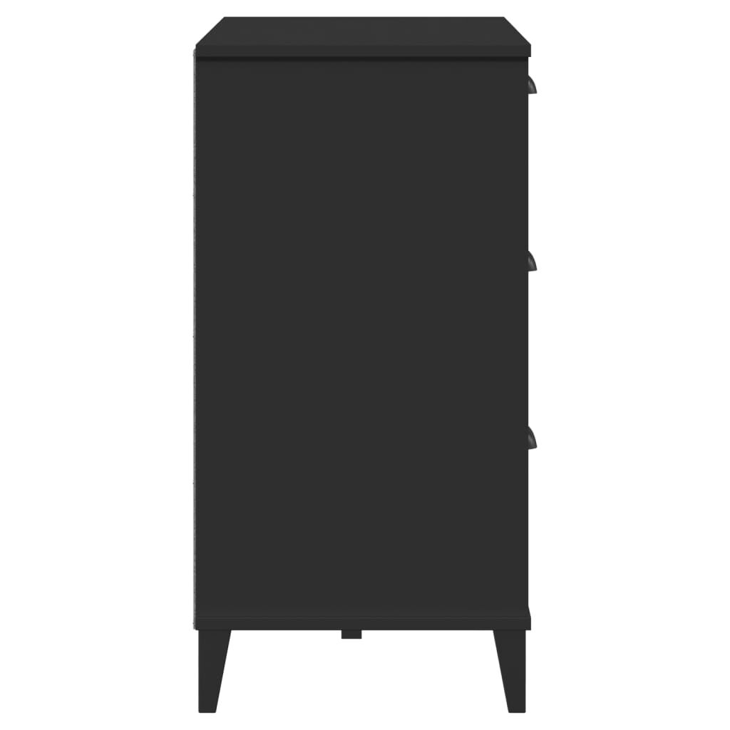 Sideboard VIKEN Black 80x40x80 cm Engineered Wood Price