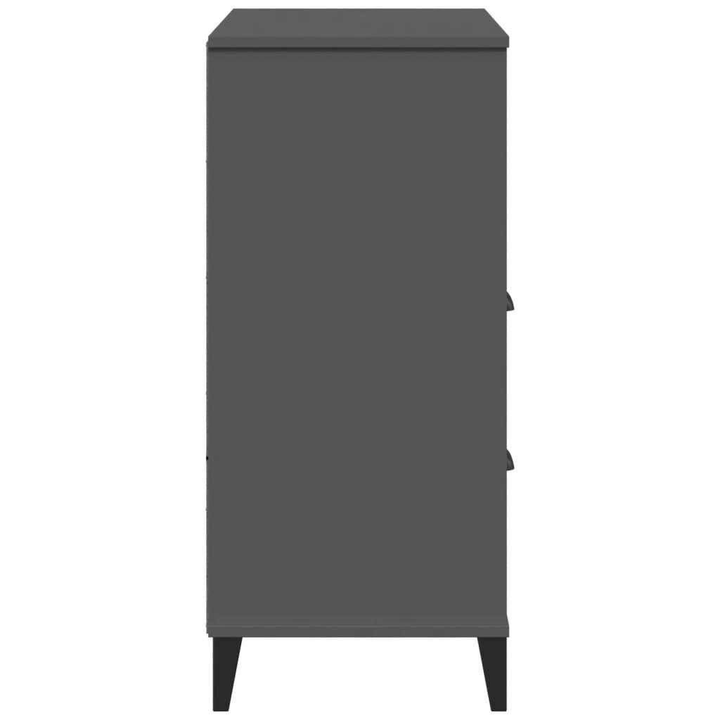 Bookcase VIKEN Anthracite Grey 80x40x90 cm Engineered Wood Price