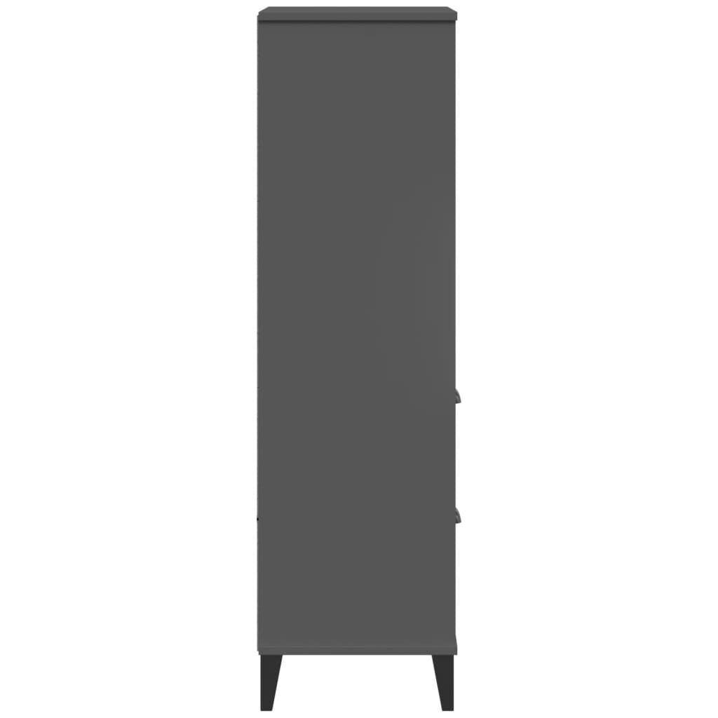 Bookcase VIKEN Anthracite Grey 60x35x123 cm Engineered Wood Price