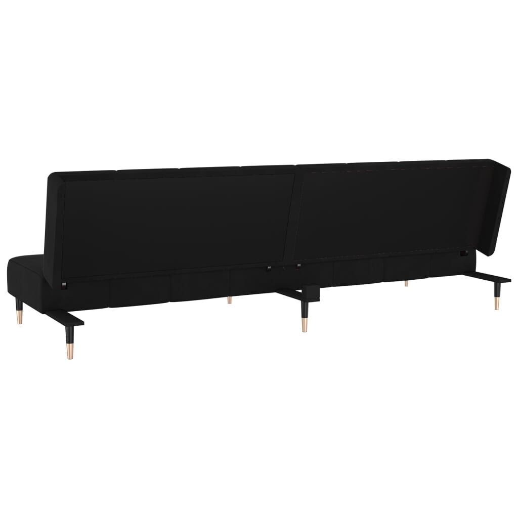 2-Seater Sofa Bed Black Velvet Price