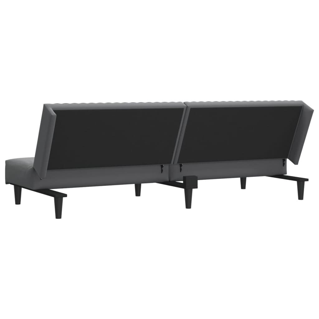 2-Seater Sofa Bed Dark Grey Velvet Price