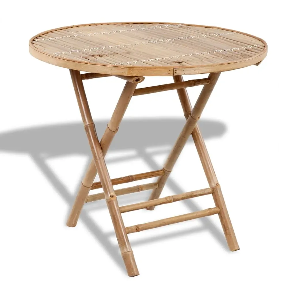 5 Piece Folding Outdoor Dining Set Bamboo Price