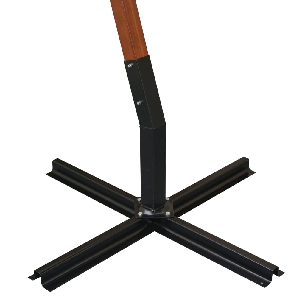 Hanging Garden Parasol 300x300 cm Wooden Pole Green Price