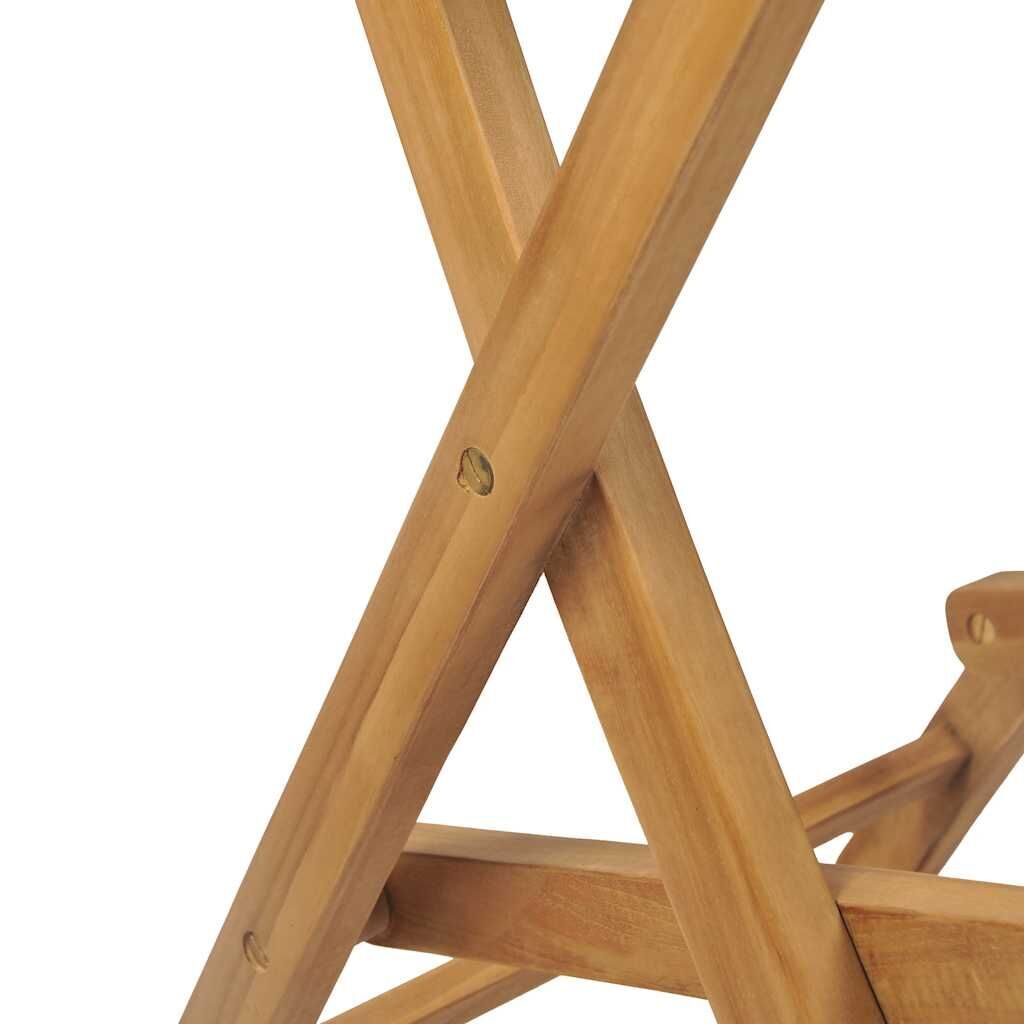 Folding Outdoor Bar Stools 2 pcs Solid Teak Wood Price