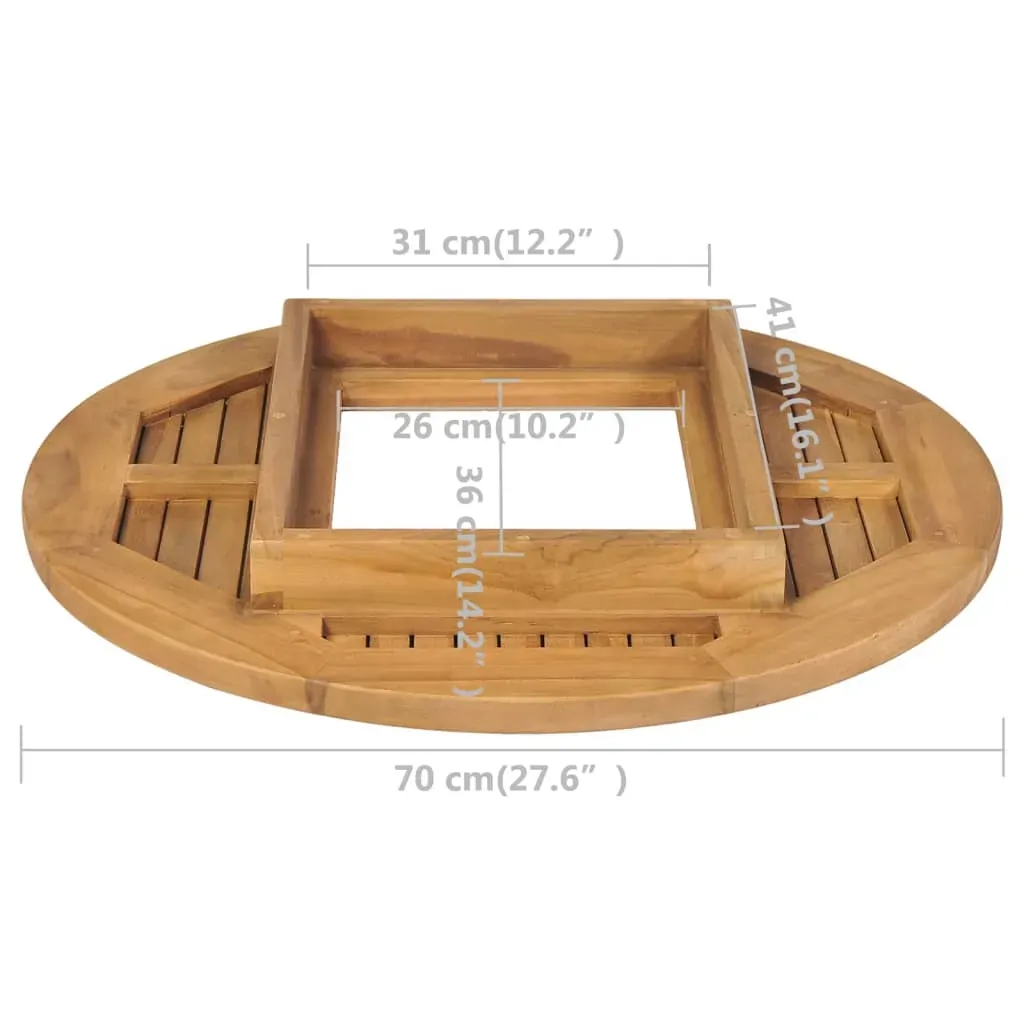Beer Crate Tabletop Teak 70 cm Price
