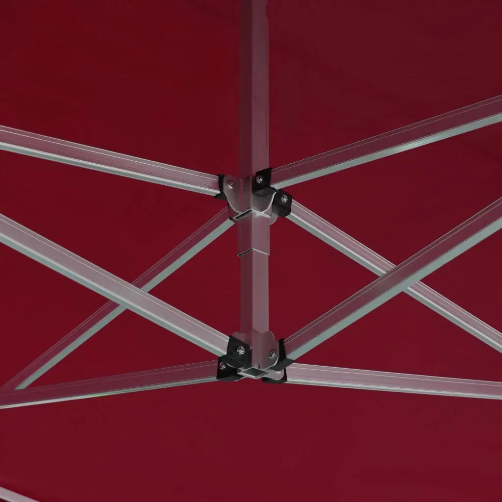 Professional Folding Party Tent Aluminium 4.5x3 m Wine Red Price