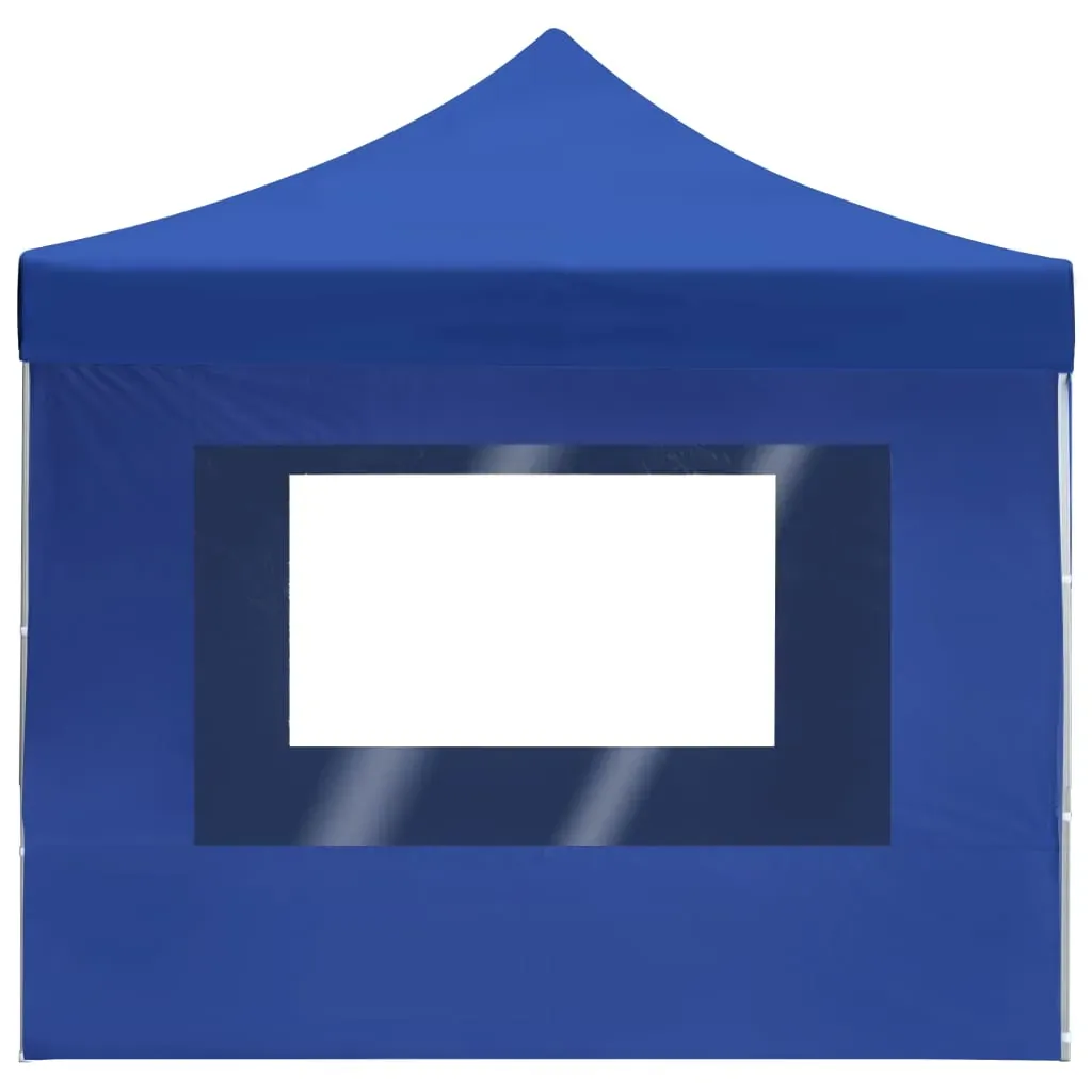 Professional Folding Party Tent with Walls Aluminium 4.5x3 m Blue Price