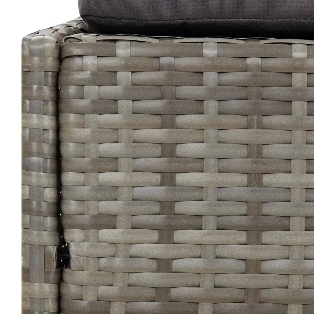 Garden Bed Grey 110x200 cm Poly Rattan Price