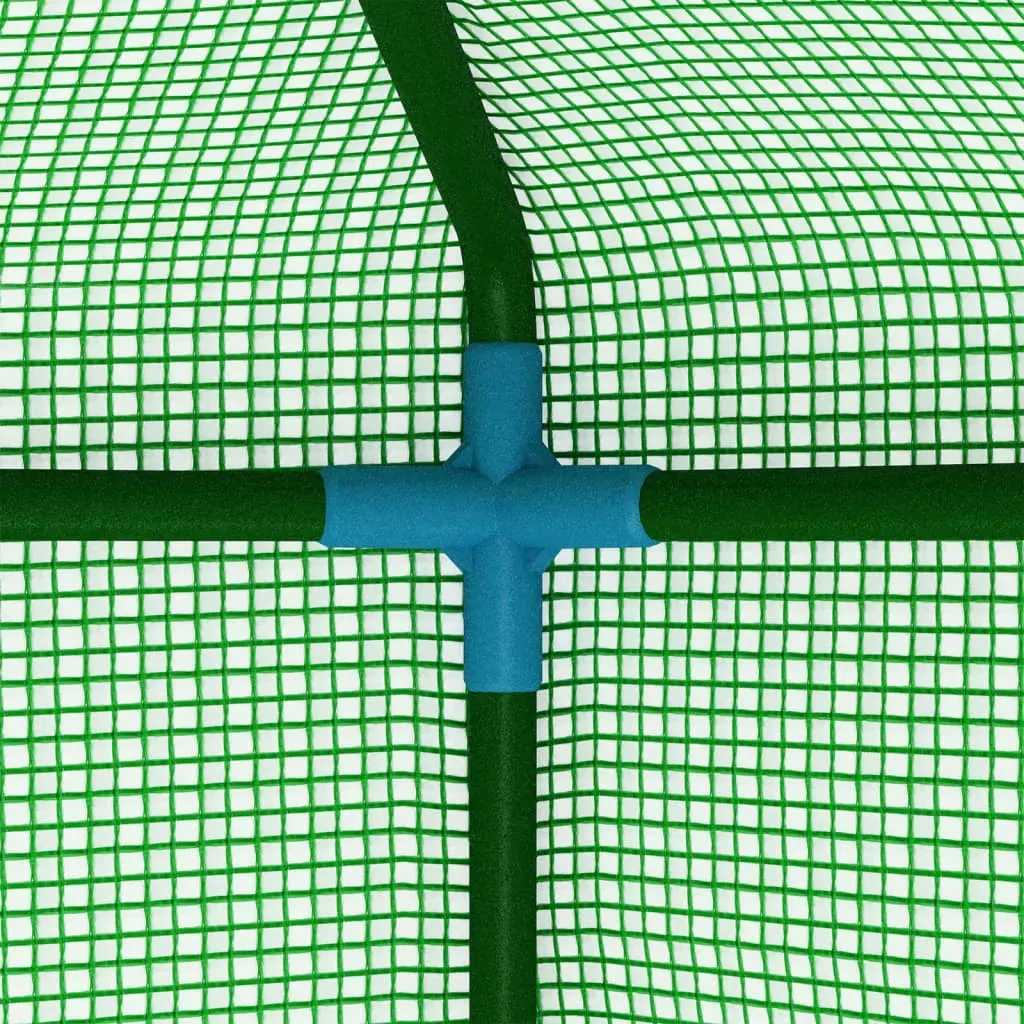 Greenhouse with Shelves Steel 143x143x195 cm Price