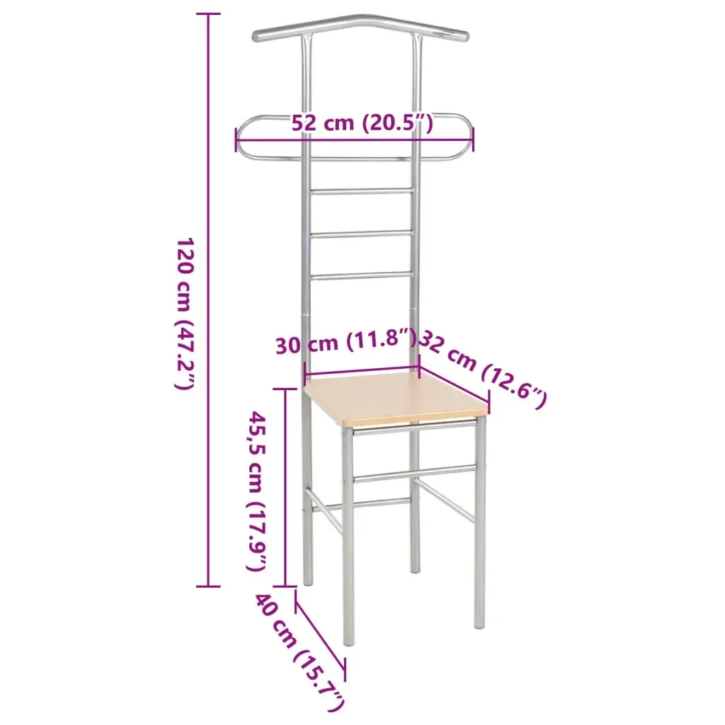 Gentleman's Valet Chairs 2 pcs Metal Price