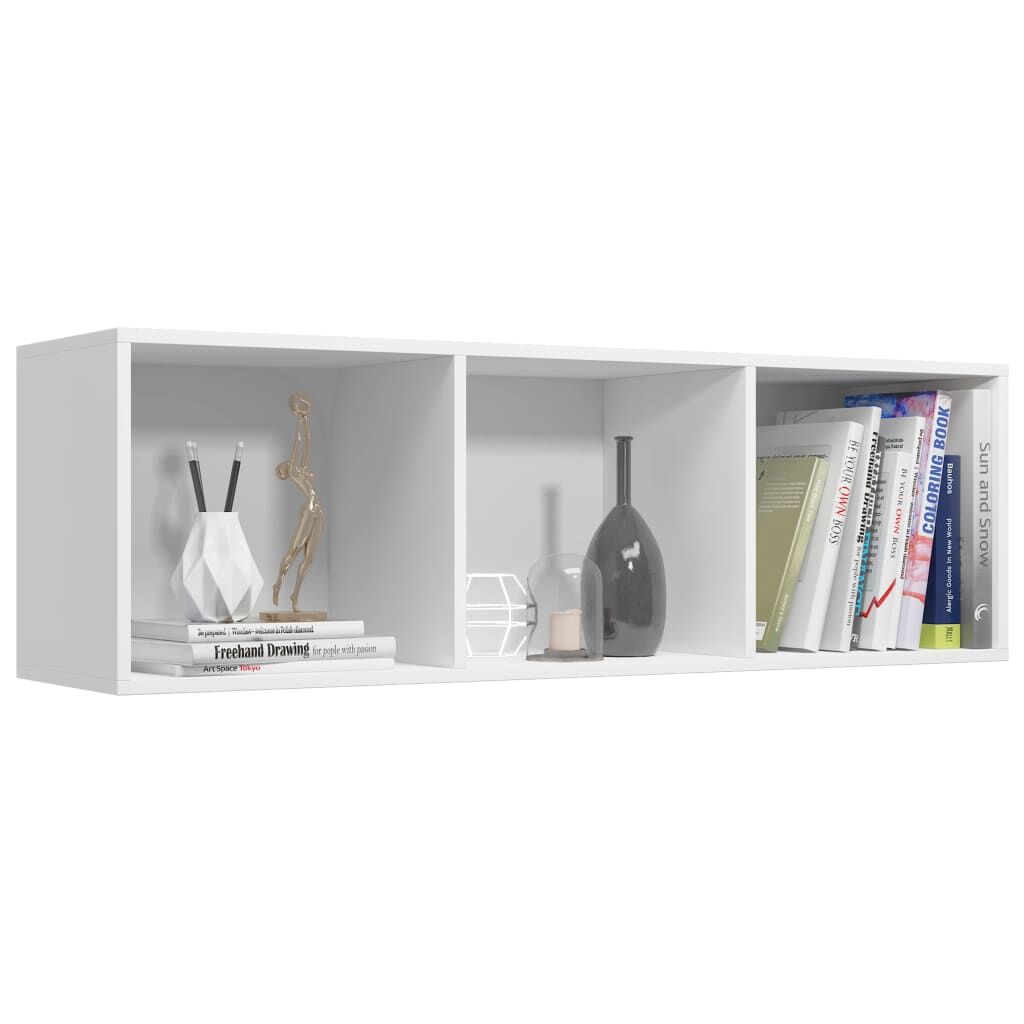Book Cabinet/TV Cabinet White 36x30x114 cm Engineered Wood Price