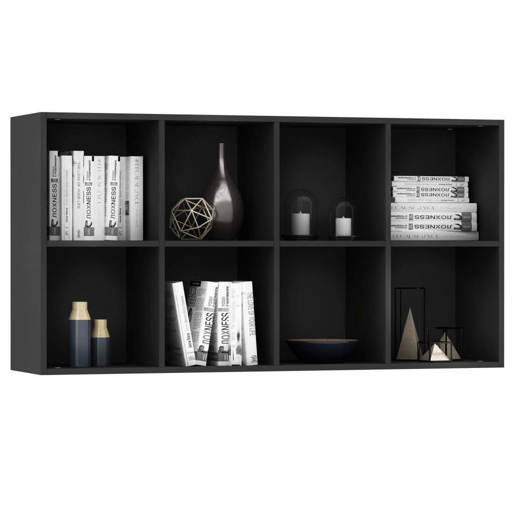 Book Cabinet/Sideboard Black 66x30x130 cm Engineered Wood Price