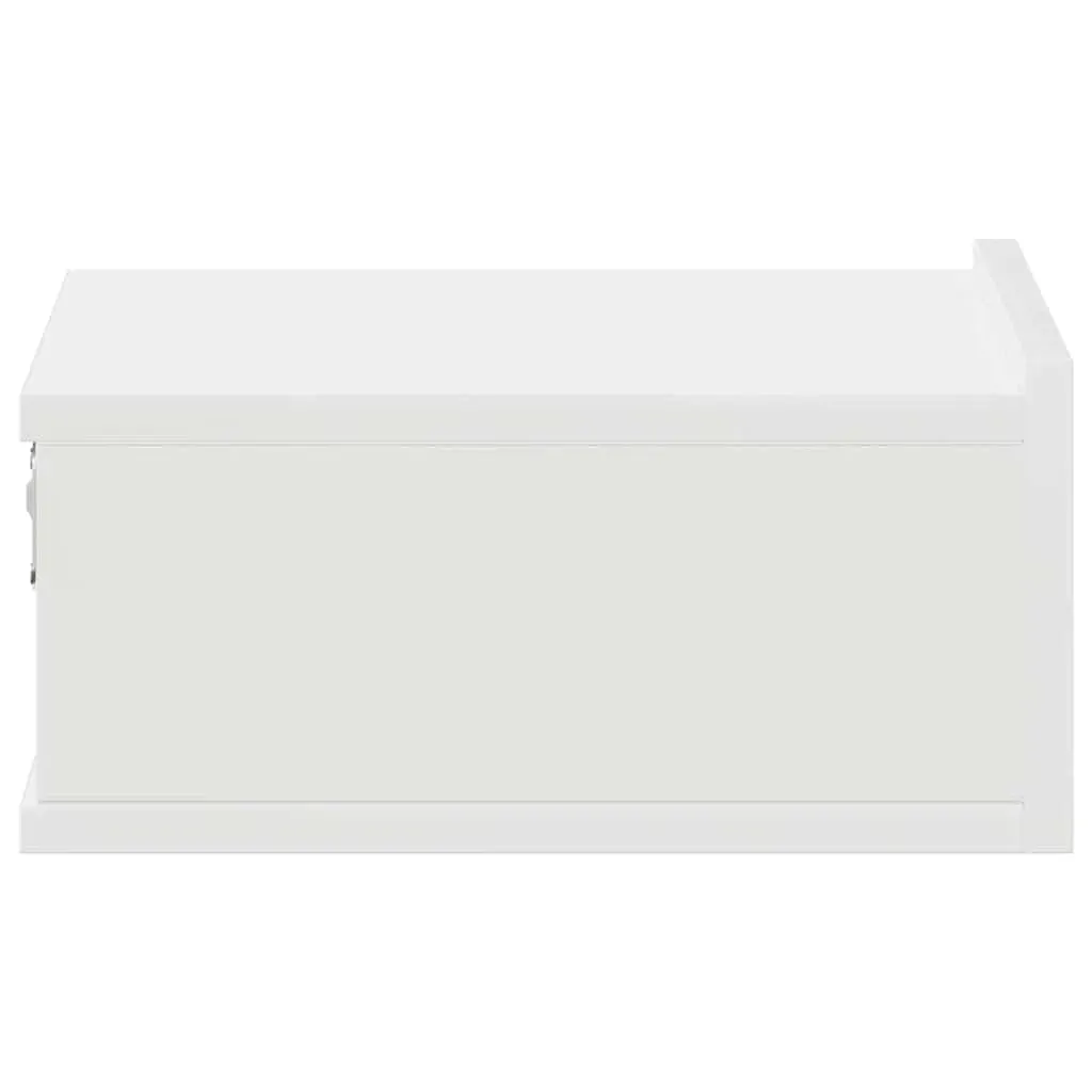 Floating Nightstand White 40x30x15cm Engineered Wood Price
