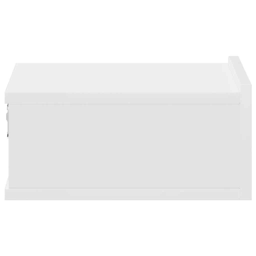 Floating Nightstands 2 pcs White 40x30x15cm Engineered Wood Price