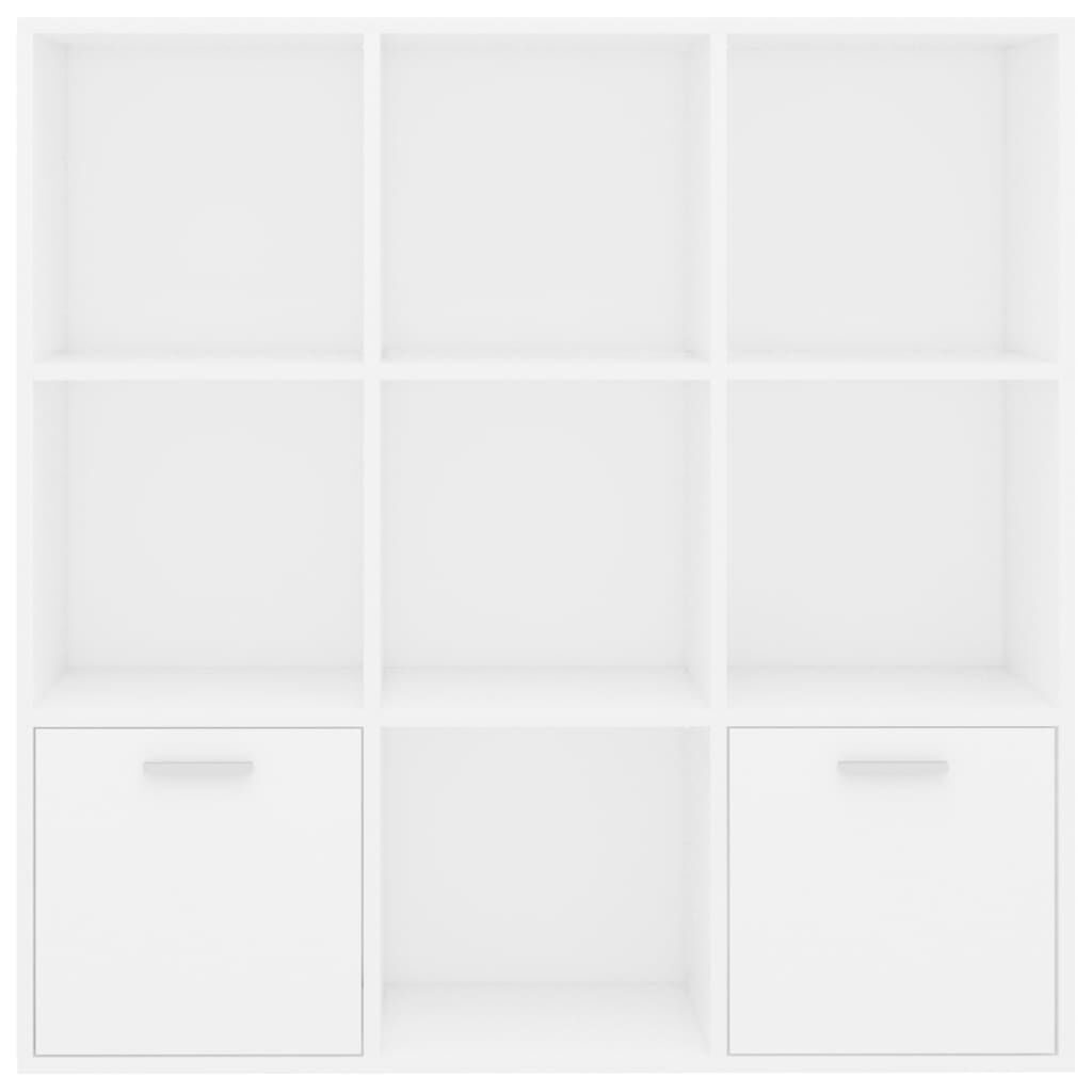 Book Cabinet White 98x30x98 cm Engineered Wood Price
