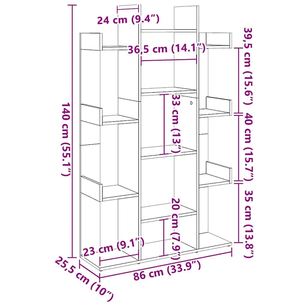 Book Cabinet White 86x25.5x140 cm Engineered Wood Price