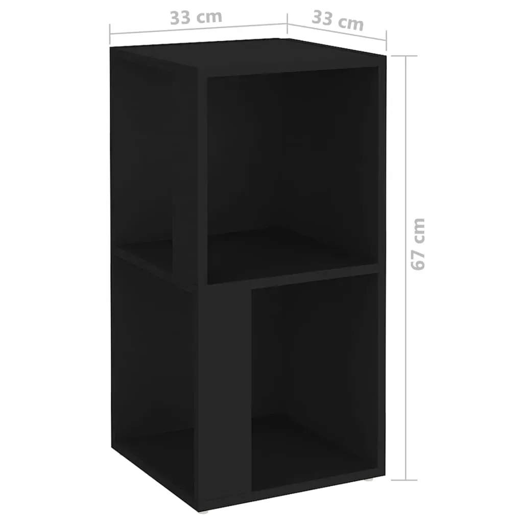 Corner Cabinet Black 33x33x67 cm Engineered Wood Price