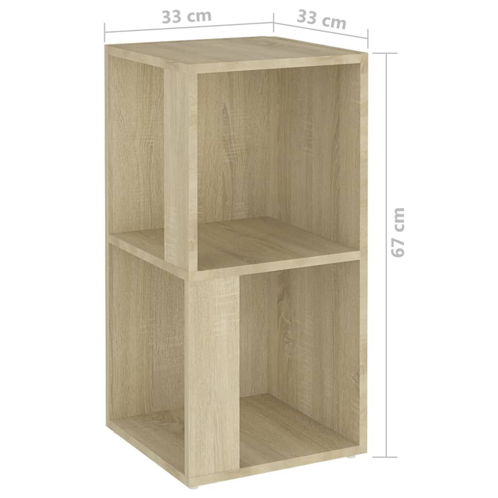 Corner Cabinet Sonoma Oak 33x33x67 cm Engineered Wood Price
