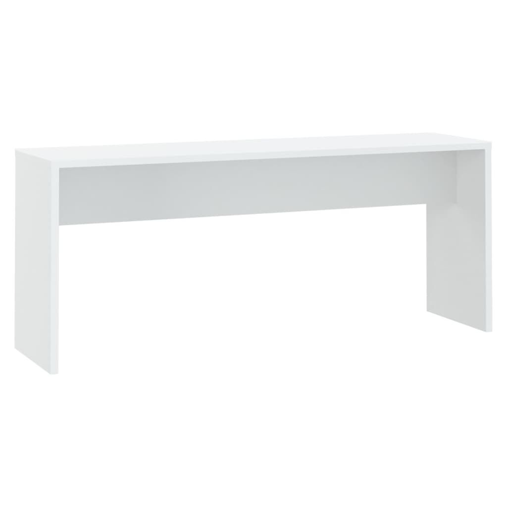3 Piece Dining Set White Engineered Wood Price