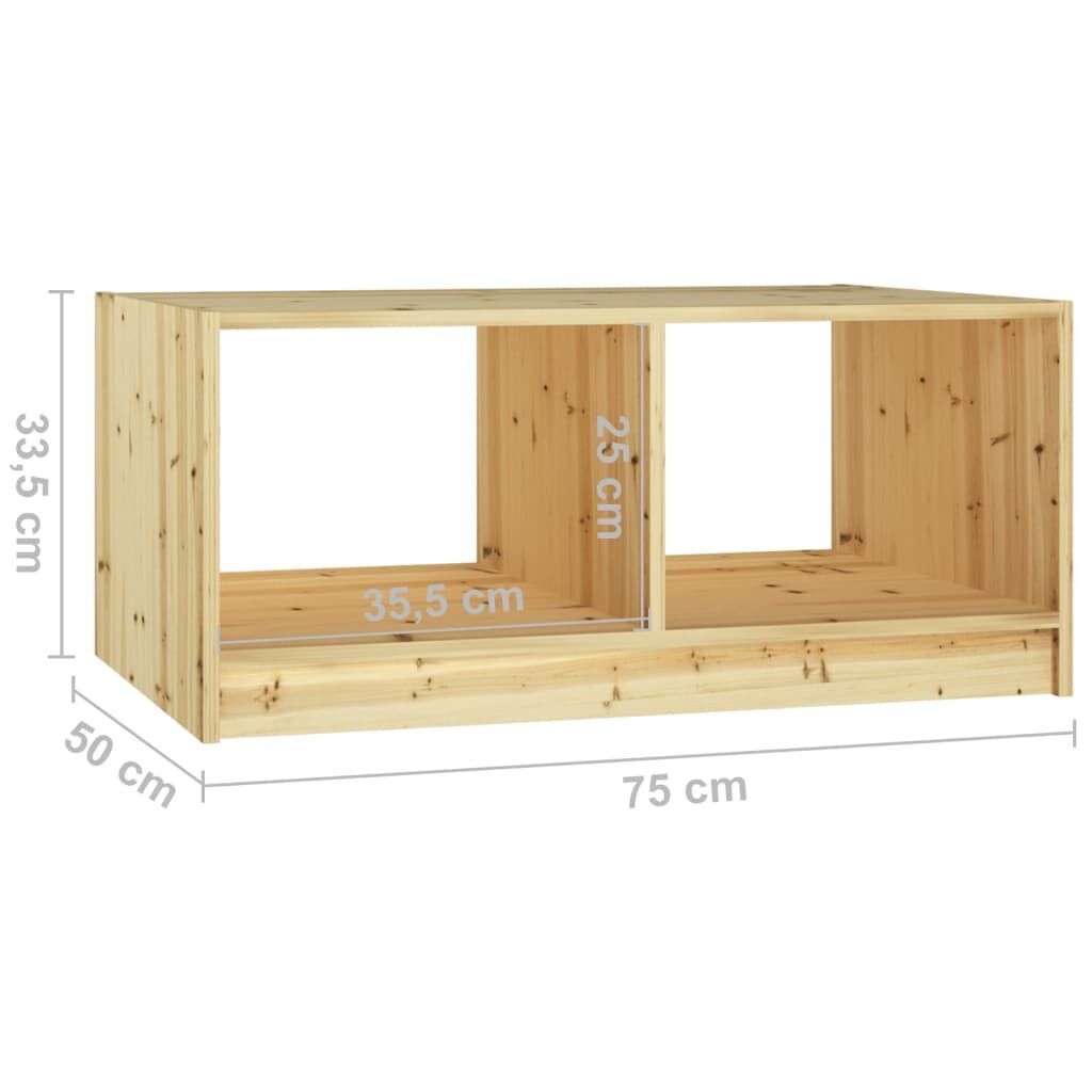 Coffee Table 75x50x33.5 cm Solid Firwood Price