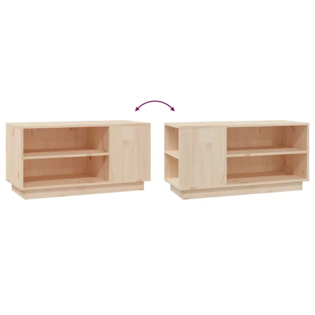 TV Cabinet 80x35x40.5 cm Solid Wood Pine Price