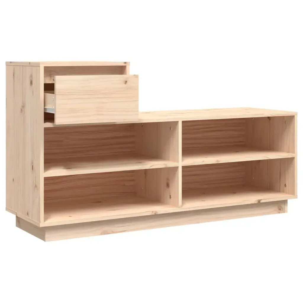 Shoe Cabinet 110x34x61 cm Solid Wood Pine Price