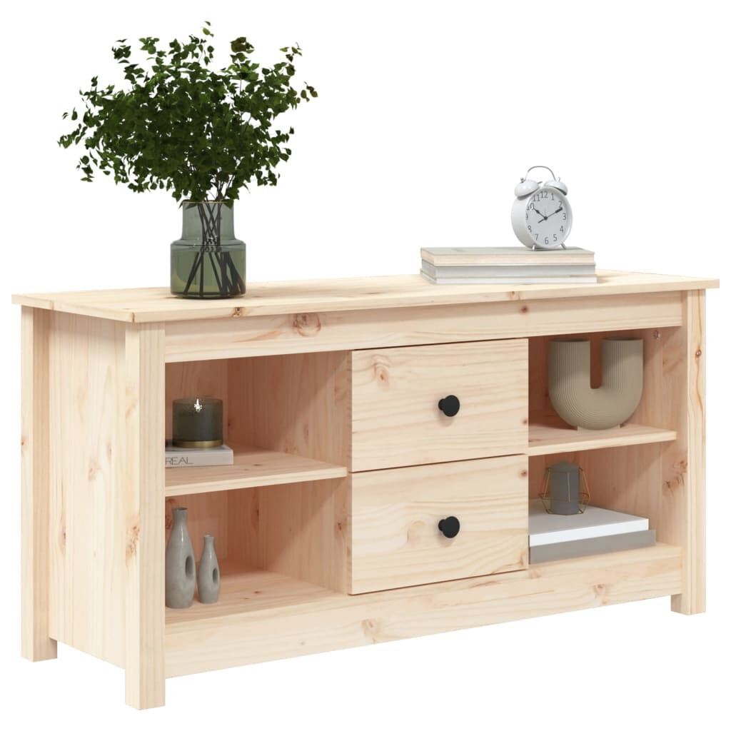 TV Cabinet 103x36.5x52 cm Solid Wood Pine Price