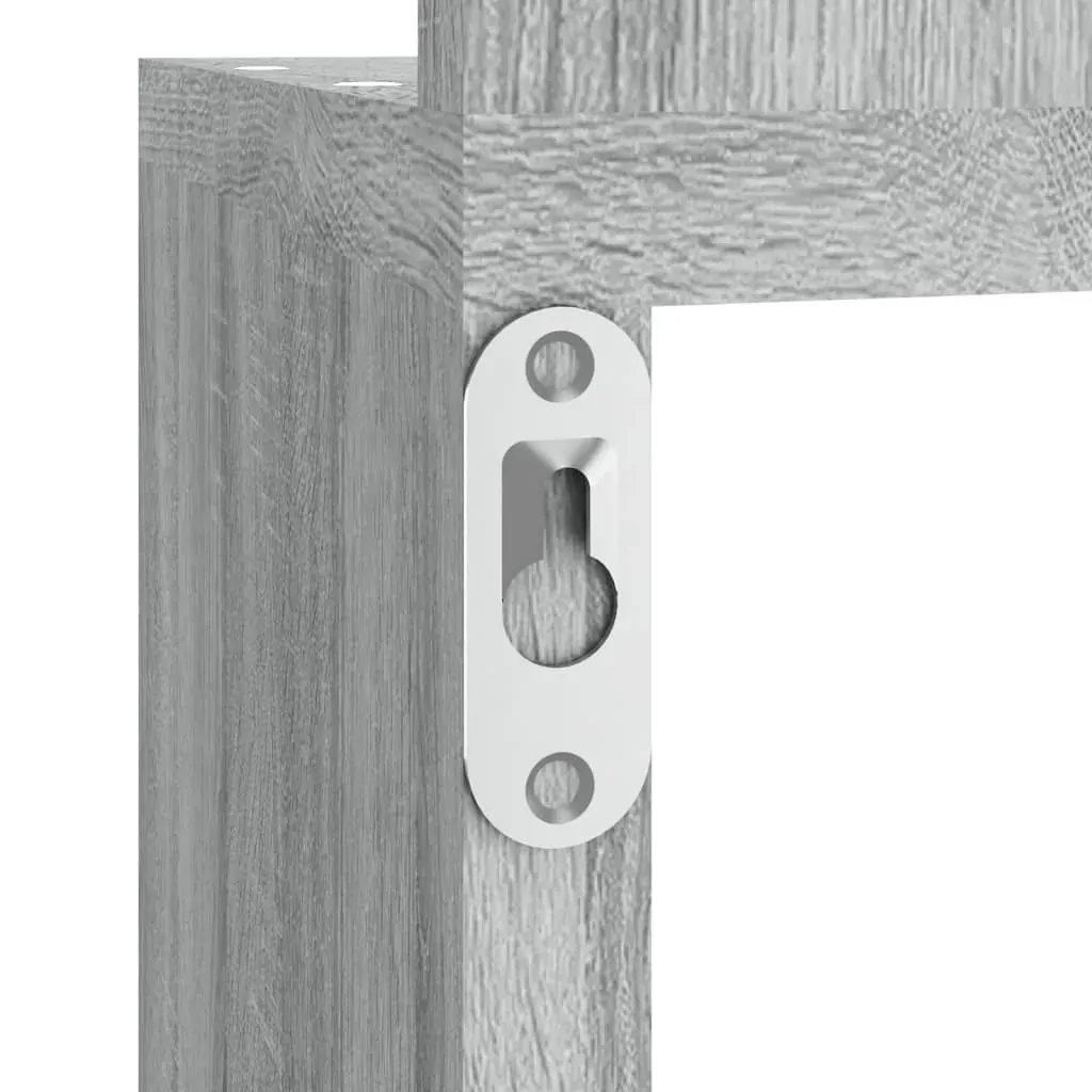 Wall Corner Shelf Grey Sonoma 20x20x127.5 cm Engineered Wood Price