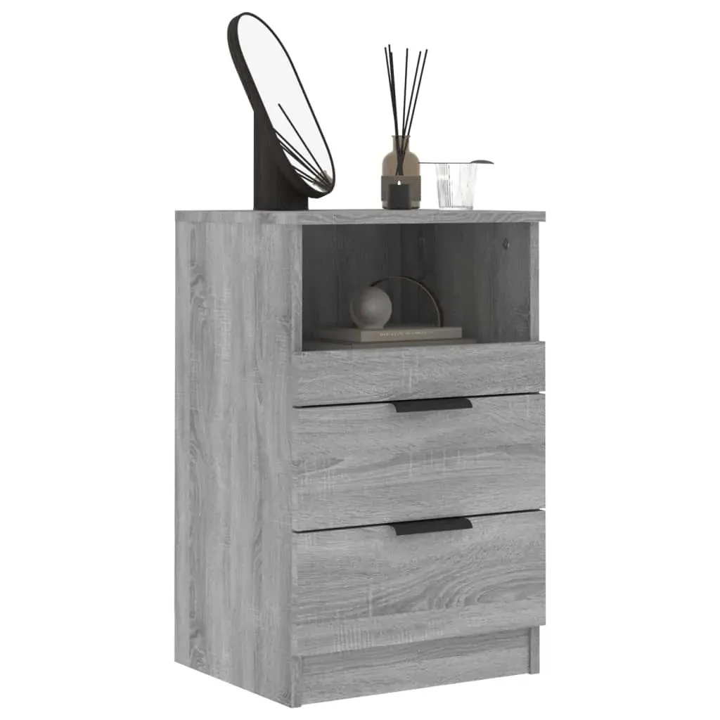 Bedside Cabinet Grey Sonoma Engineered Wood Price