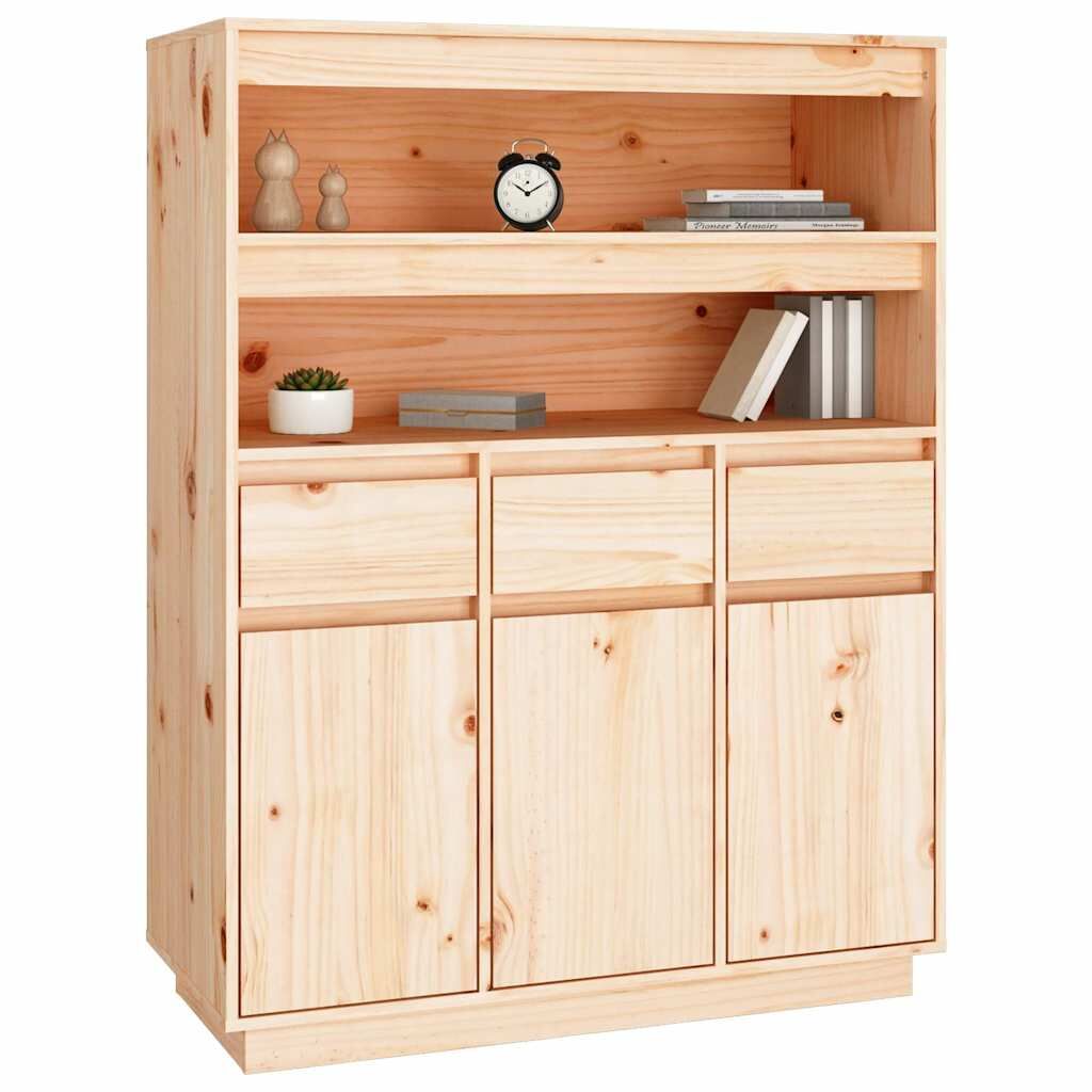Highboard 89x40x116.5 cm Solid Wood Pine Price