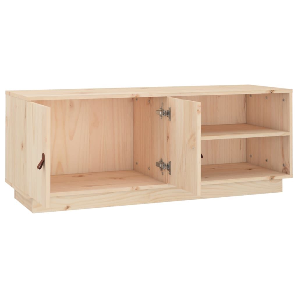 TV Cabinet 105x34x40 cm Solid Wood Pine Price