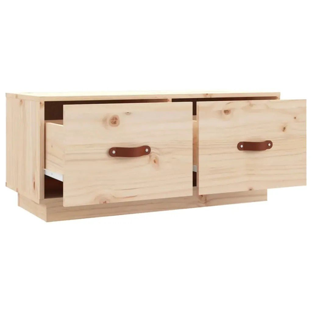 TV Cabinet 80x34x35 cm Solid Wood Pine Price