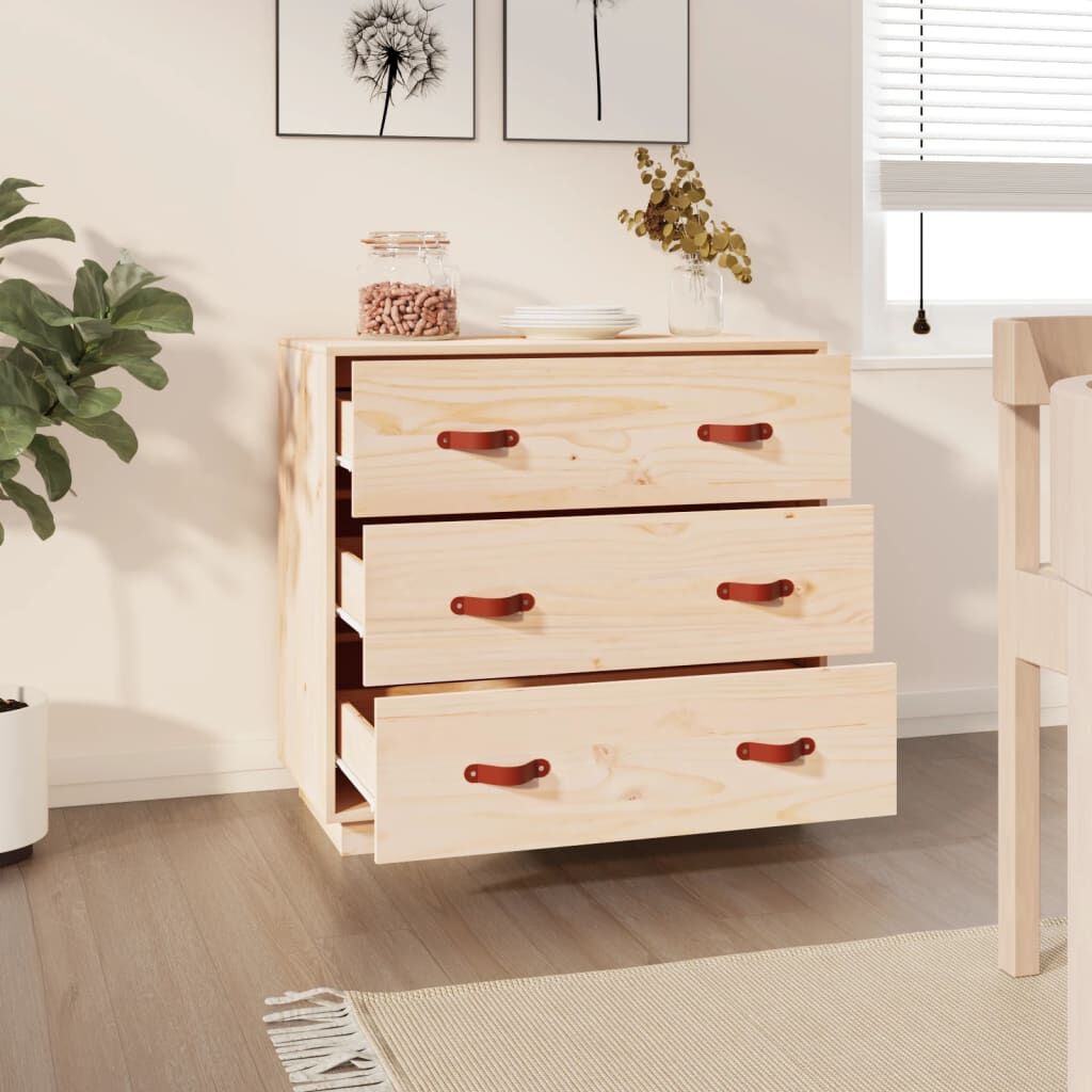 Sideboard 80x40x75 cm Solid Wood Pine Price